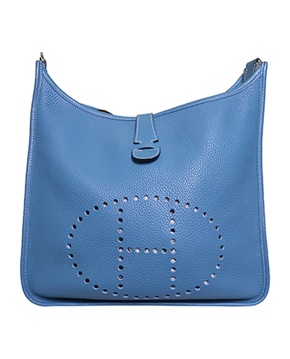 Evelyne GM in Blue Jean Clemence Leather, front view